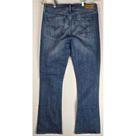 Levi's Mid Rise Skinny Boot Jeans Size‎ 8M Blue Denim Light Wear - Picture 2 of 16
